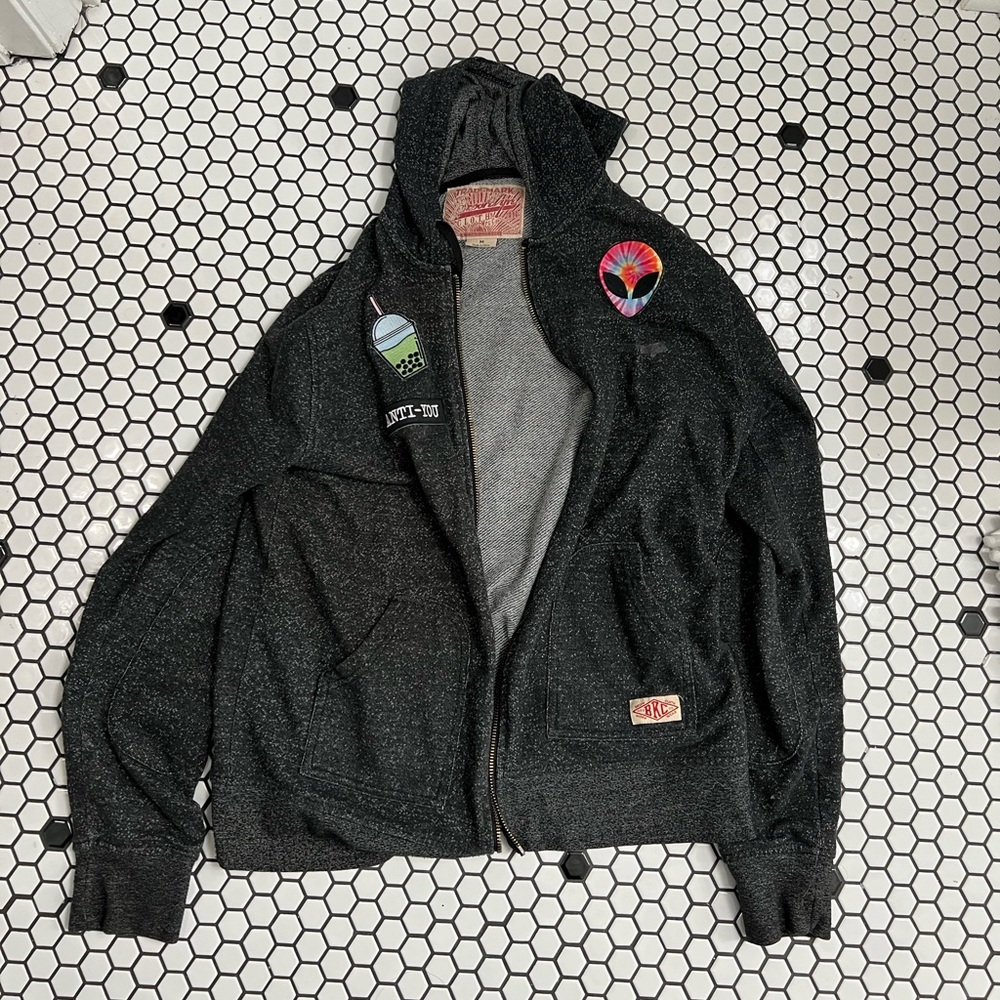 BKE patched hoodie size medium